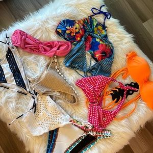 Wholesale lot of 9 bikini pieces brand new assorted colors and sizes